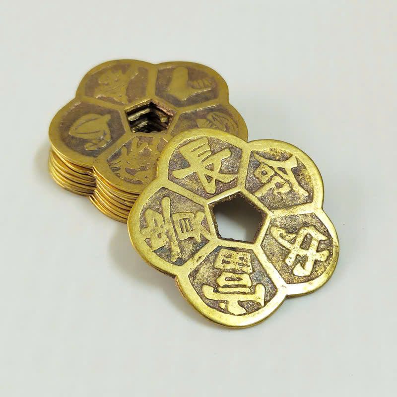 Đồng xu hoa mai kim tiền có ý nghĩa gì dong xu hoa mai kim tien