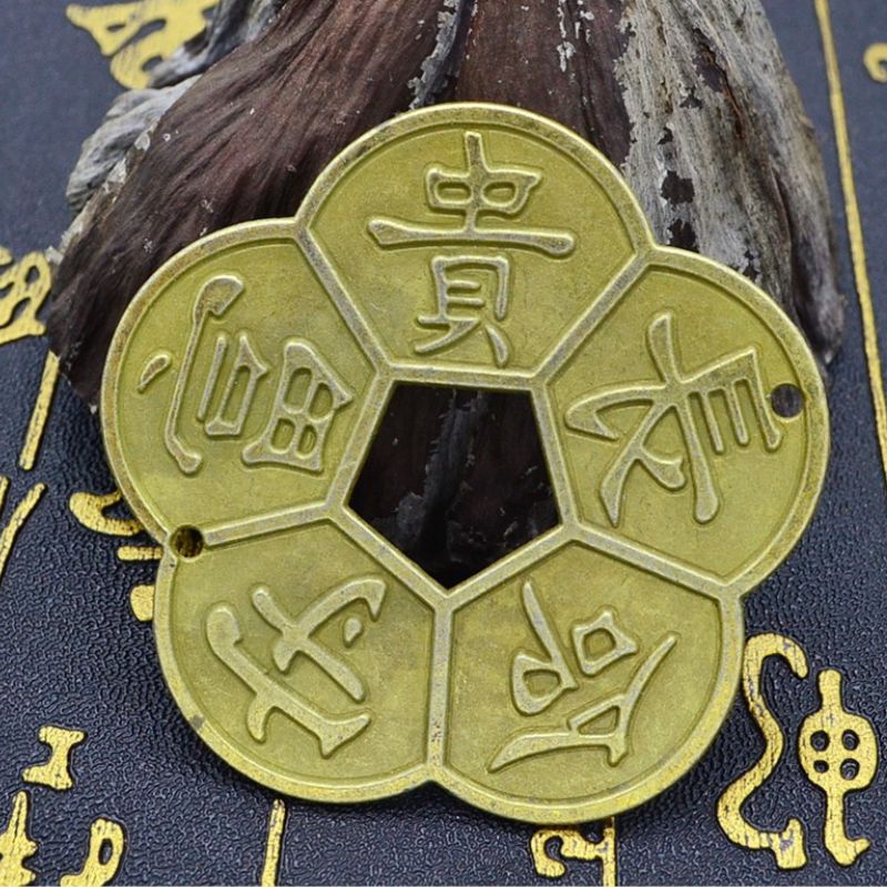 Đồng tiền hoa mai dong tien hoa mai