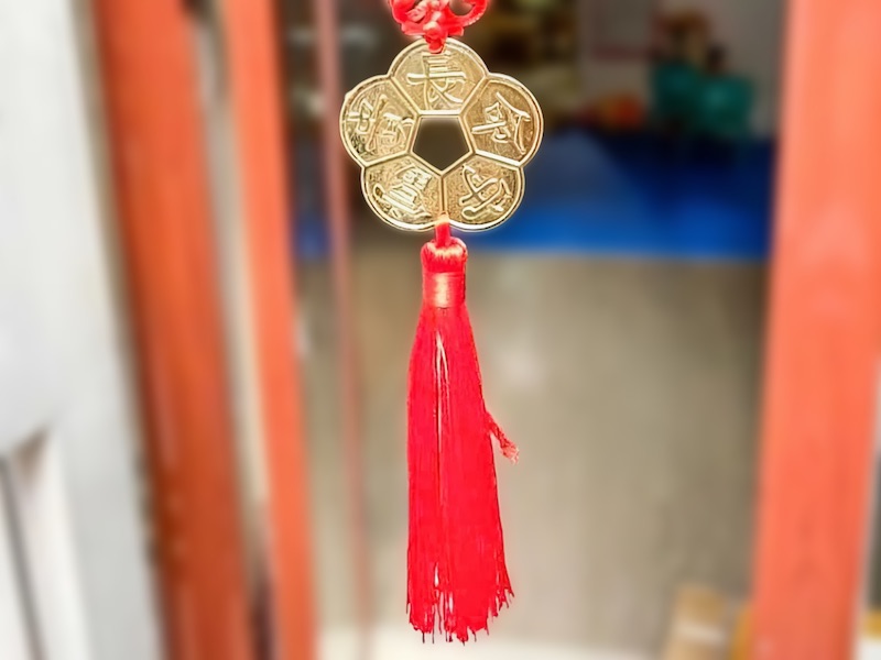 an vị đồng xu hoa mai ở cửa ra vào an vi dong xu hoa mai o cua ra vao