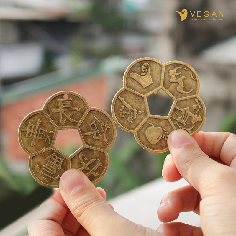 đồng tiền xu hoa mai dong tien xu hoa mai