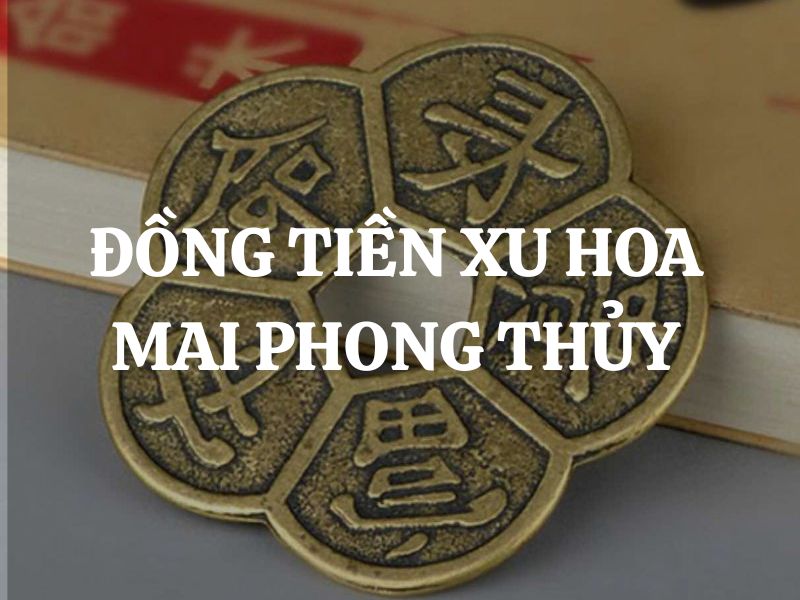 Đồng tiền xu hoa mai phong thủy: Ý nghĩa và cách dùng tối ưu