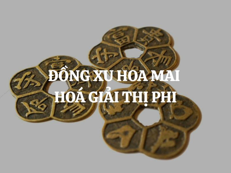 Đồng xu hoa mai chiêu tài, hóa giải thị phi, kích hoạt vận may công danh