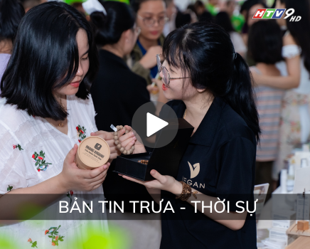 HTV9 Bản tin trưa VEGAN trầm hương có mặt tại Ngày Hội Thuần Chay