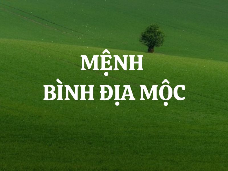 Mệnh Bình Địa Mộc là gì? Sinh năm nào? Kỵ màu nào, hợp màu nào?