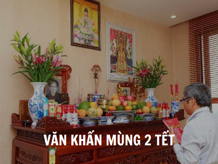 Văn khấn mùng 2 Tết cúng gia tiên, thần tài chi tiết năm Giáp Thìn