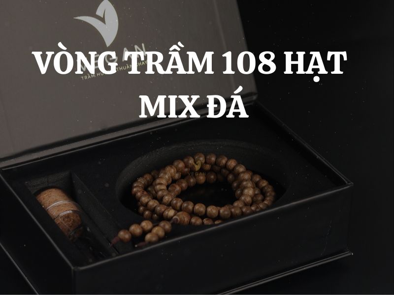 Vòng trầm 108 hạt mix đá Thạch Anh: Sự kết hợp hoàn hảo giữa truyền thống và hiện đại