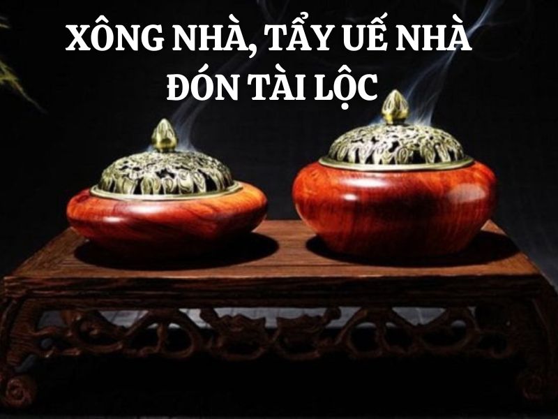 Xông nhà, tẩy uế nhà bằng trầm hương đón tài lộc