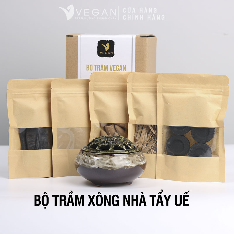 Bộ Trầm VEGAN xông nhà tẩy uế giúp mang lại may mắn tài lộc